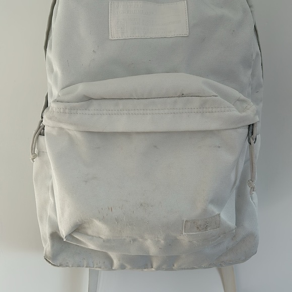 Jansport White on White Undyed Recycled Superbreak Backpack - Picture 5 of 13
